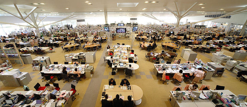 樹木構造によるワンフロアのコールセンター